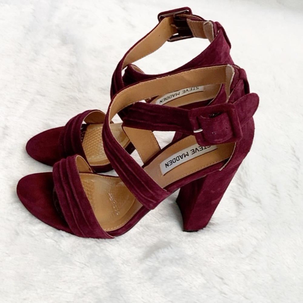 Steve Madden Cradle Suede Block Heels - image 4